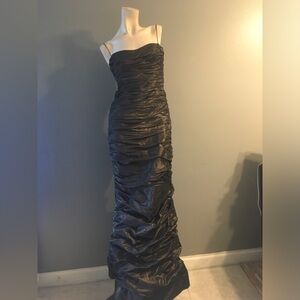 Rickie Freeman Teri Jon 100% Polyester Taffeta Spaghetti Straps Formal Dress Sz6